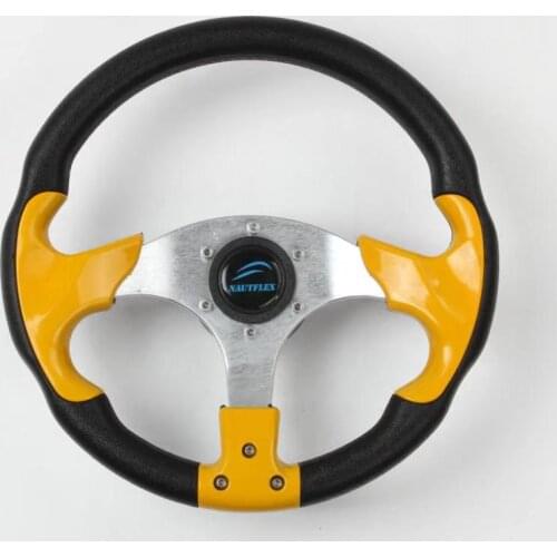 315mm Aluminum Alloy Marine Boat Pontoon Steering Wheel 3 Spoke 3/4' Shaft for Canoe Kayak Boat Accessories marine dock