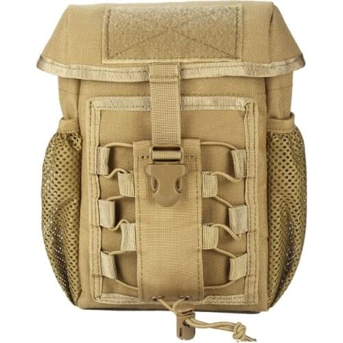 Tactical Molle Pouch Men Army Belt Waist Pack Outdoor Survival Kit Medical Bag Phone Holder Cycling Bike Bicycle Handlebar Bag