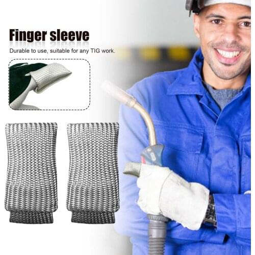 High Temperature, Heat Insulation And Anti-scalding Glass Fiber Sleeve For Argon Arc Welding Finger Cot