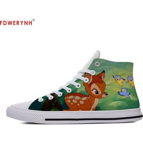 Mens Womens Casual Shoes Cute For WoBambi 3D Prink Customized Breathable Male Fashion Trend Brand Men Shoes