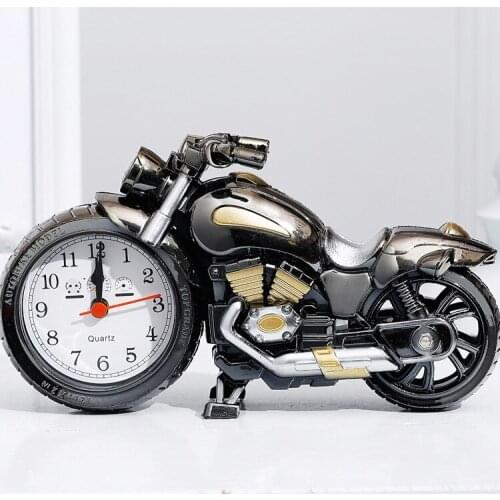 Creative Motorcycle Alarm Clock Home Decor Mini Alarm Clock