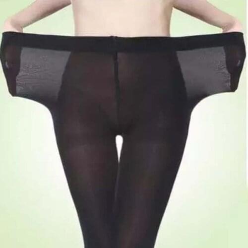 XL spring and autumn models thickening womens pantyhose fat MM200 kg plus fertilizer with cashmere wild socks