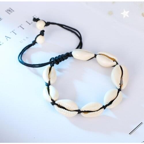 Fashion Bohemian Female Natural Sea Shell Bracelets For Women 2019 Boho Handmade Beaded Strand Bracelet Ladies Jewelry Gifts