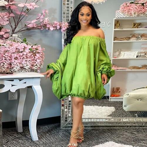 Sexy Off Shoulder Loose Casual Dress Women Autumn 2021 Long Sleeve Oversized Shirt Dress Streetwear Mini Party Club Dresses