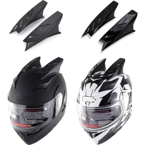 1 Pair Motorcycle Helmet Horns Punk Style Decorative Stylish Horns Helmet Horn Motorcycle Helmets Accessories