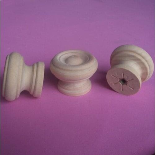 10PCS/ LOT 35mm surlywood Schima superba drawer cabinet knobs pulls handles America style furniture wood handles