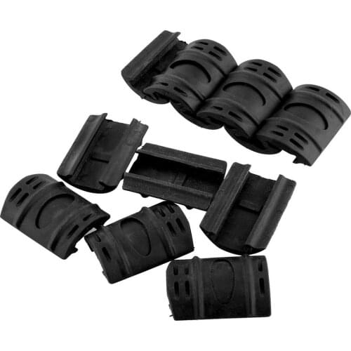 Magorui 12 pcs Rubber Picatinny / Weaver Rail Covers Free Float Quad Rail Handguard Covers