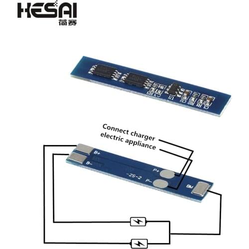 2S 3A Li-ion 7.4v 8.4V 18650 Lithium Battery Charger Protection Board bms pcm for li-ion lipo battery cell pack