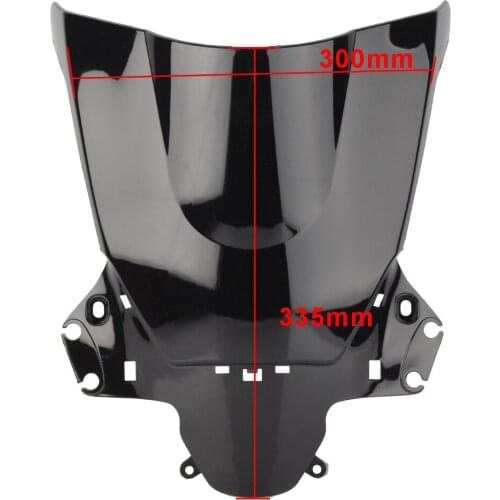 For Honda CBR250R 2011-2013 Motorcycle Windshield Black Color Windscreen Double Bubble ABS Plastic Windscreen