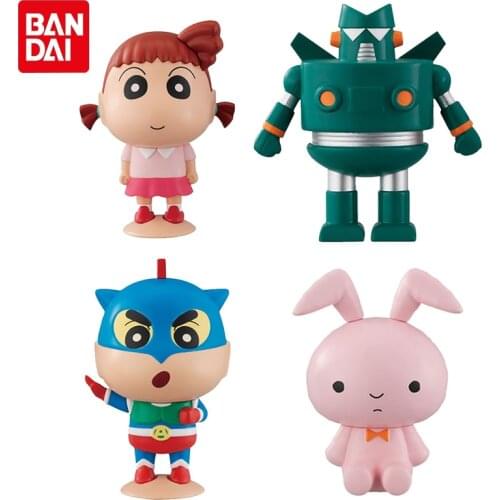 Bandai Genuine Gacha Anime Crayon Shin-chan Modeling Dolls 5 Action Kamen Sakurada Nene Action Figure Model Toys