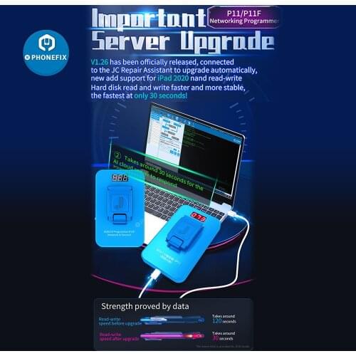 JC Pro1000S EEPROM CHIP Non-Removal Programmer For iPhone 11 XR XS Max 8 X 7 7P 6 6S All iPad HDD Serial Read Write Error Repair