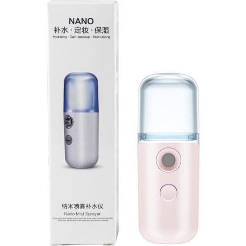 30ml Mini Nano Mist Sprayer Face Spray USB Rechargeable Facial Steamer Moisturizing Skin Care Instruments Air Humidifier