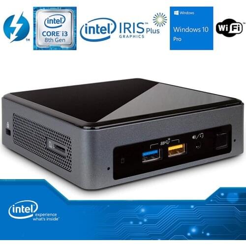 Intel NUC NUC8i3BEK Mini PC Dual-Core i3-8109U DDR4 M.2 SSD Windows 10 Pro Wifi Bluetooth 4K Office Gaming Mini Desktop Computer