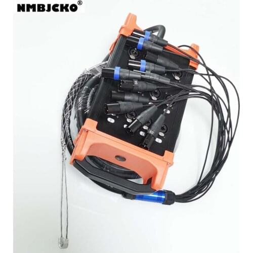 NMBJCKO 15FT 12 Channe audio snake cable with 3 Pin XLR Snake Cable Male to female socket Extension Audio box