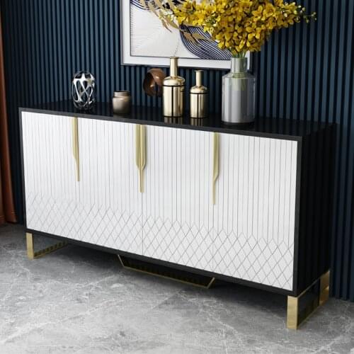 American-Style Light Luxury Sideboards Cabinet Marble Modern Simple Living Room Entrance Cabinet Door Entry Restaurant