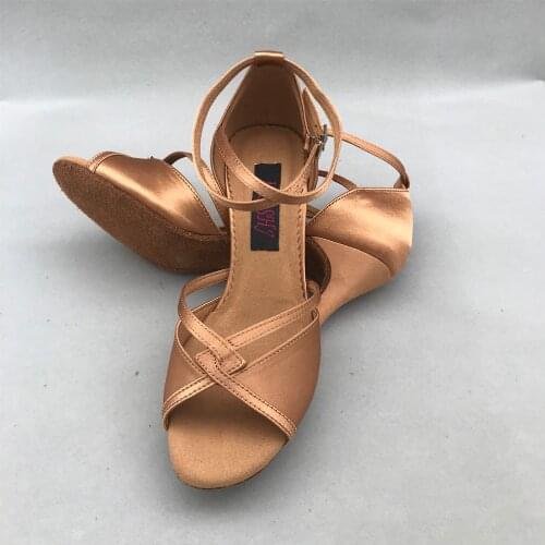 Latin Dance Shoes For women Salsa shoes pratice shoes comfortable shoes MS6233DTN 7.5cm heel High heel low heel