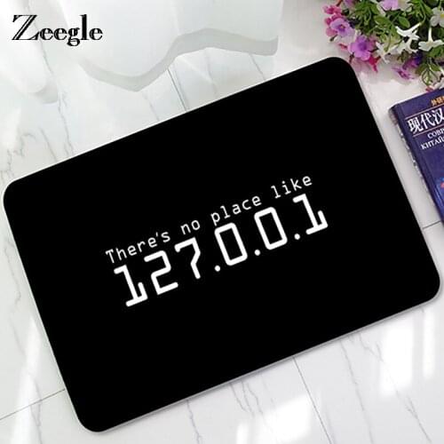 Zeegle Outdoor Entrance Carpet Word Pattern Carpet For Living Room Coffee Table Chair Floor Non-slip Mat Bath Mat