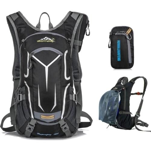 18L Waterproof Bicycle Bag MTB Cycling Backpack with Rain Cover Breathable Climb Hiking Camping Bike Hydration Backpack