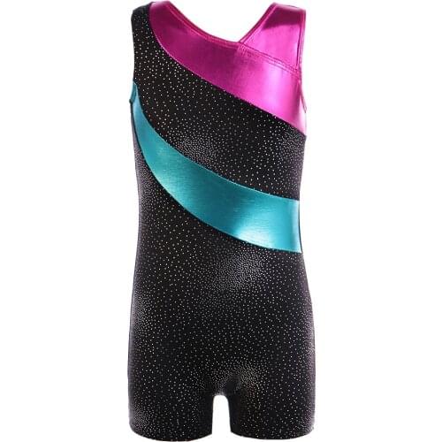 3-15Y Girls One Piece Ballet Gymnastic Leotard Dnace Tutu Stripe Sleeveless Girls Childrens Ballet Dancewear Costumes Biketard