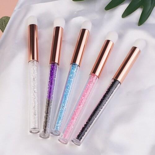 1pc Makeup Brush Eyeshadow Eyelash Silkworm Brushes Acrylic Handle Tools Nose Brush Cosmetics