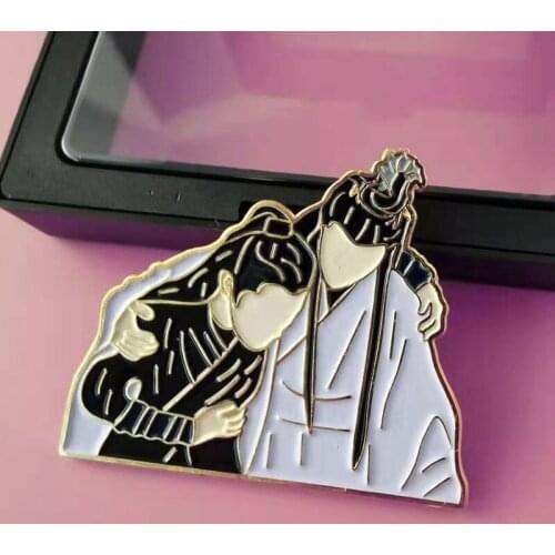 1 pcs Xiao Zhan Wang Yibo Grandmaster of Demonic Cultivation Metal Pin Brooch Badge Cosplay Prop Bag Decor Boy Girl Gift