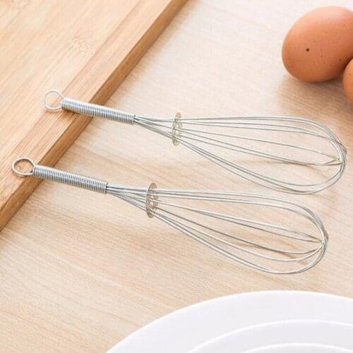 1 x Whisk Practical Handle Whisk Kitchen Mixer Balloon Stainless Steel Egg Beater Tool