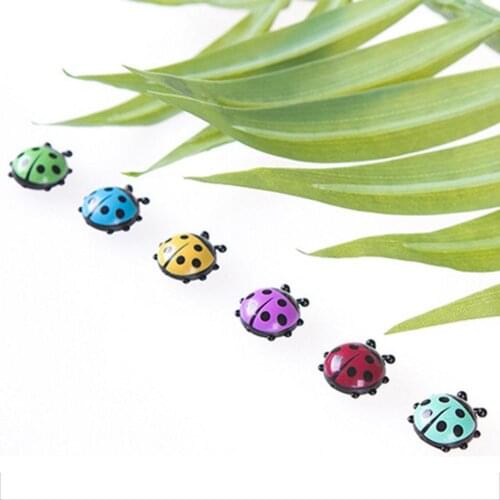 6Pcs/Set 3D Ladybird Fridge Magnet Stickers Home Decoration Wall Stickers Cute Ladybug Home Party Birthday Decoration Accessorie