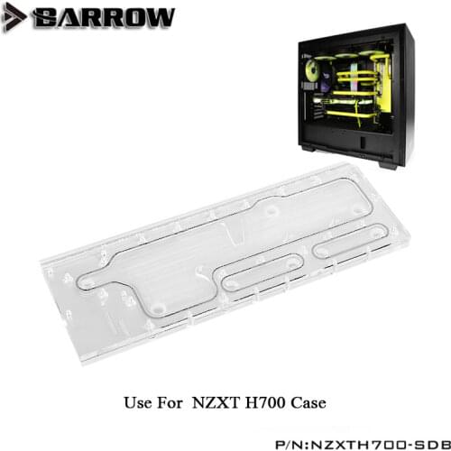 Barrow Acrylic Board as Water Channel only use for NZXT H700 Computer Case use for Both CPU and GPU Block /RGB to 5V GND 3PIN