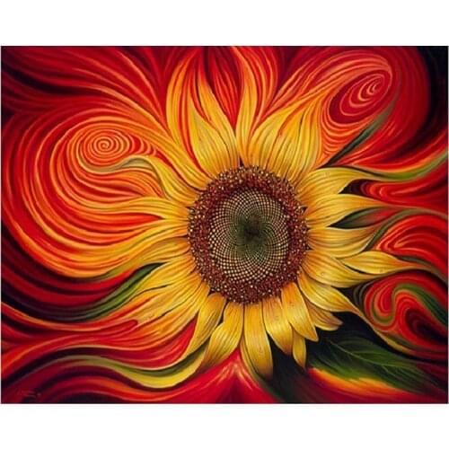 Diamond Embroidery Flower 5D Diamond Cross Stitch Diy Diamond Painting Sunflower Cross Stitch Rhinestone Decoration Form Home