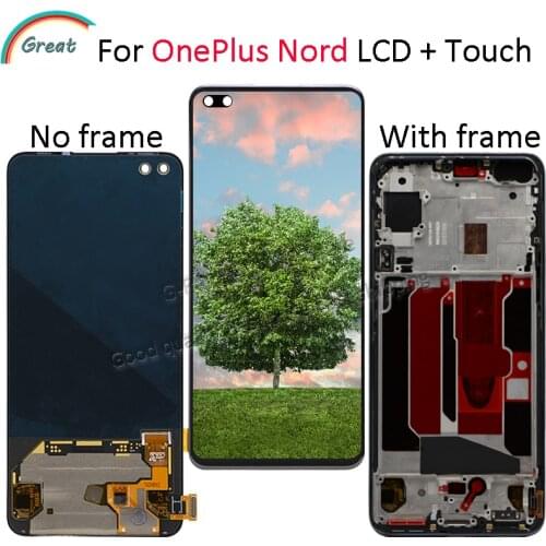 AMOLED 6.44" For OnePlus Nord LCD Display ScreenTouch Panel Digitizer For Oneplus Nord AC2001 AC2003 LCD Repair