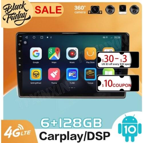 128GB Android 10 PX6 is Suitable for Toyota Wish 2009 - 2012 GPS Navigation Car Radio Video Stereo Multi-function CarPlay Host