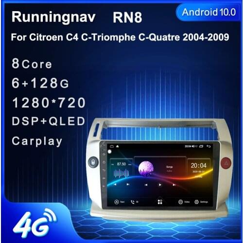 For Citroen C4 C-Triomphe C-Quatre 2004 2005 2006 2007 2008 2009 Android Car Radio Multimedia Video Player Navigation GPS