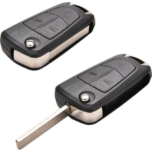 Car Replacement Key Cover Case 2 Button Remote Foldable Flip Key Case For Vauxhall Opel Corsa Astra Vectra Zafira TM