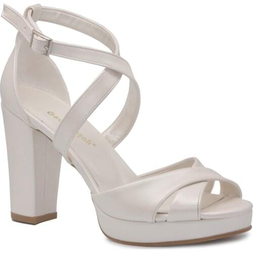 Gedikpaşalı LTN 20Y 6292 WHITE Ladies Shoes Evening Dress