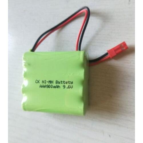 Free ship 1pcs 9.6v AAA 900mAh NI-MH battery Rechargeable battery pack with JST connector