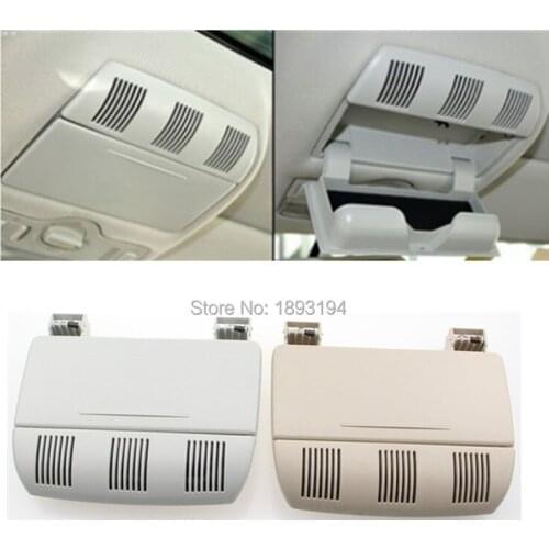 Beige/Gray Glasses Storage Box Roof Sunglass Holder 1Z0868565F1Z0 868 565F Case For SKoda Octavia Fabia