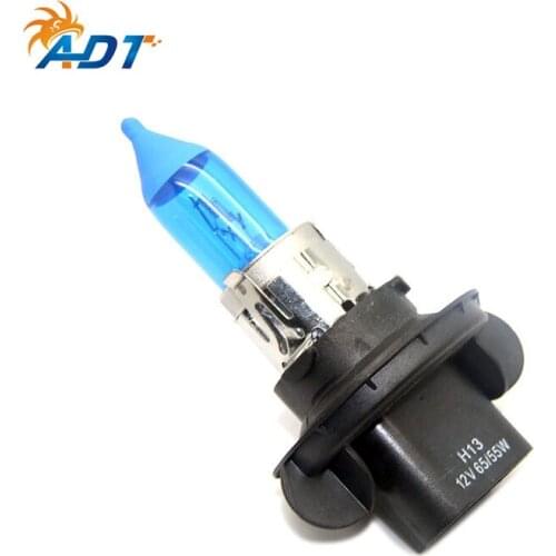 ADT High Brighness H13 12V 55W 7500K Halogen Headlight 4pcs Car headlight headlamp Xenon lamp bulbs High power long life