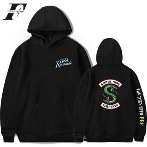LUCKYFRIDAYF 2018 Southside Riverdale cotton Hoodies sweatshirts men women Pullover south side serpents Clothing Sweatshirt