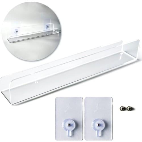 85DD 2 Pack Clear Vinyl Record Shelf Wall Mount ,Acrylic Album Record Holder Display Your Daily LP Listening in Office Home