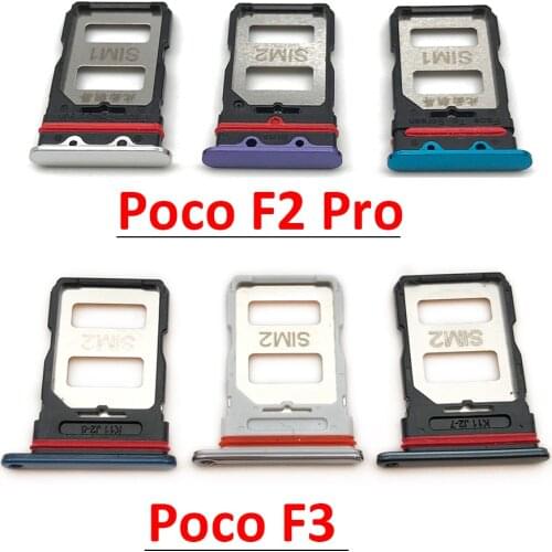 New SIM Card Slot SD Card Tray Holder Adapter For Xiaomi Redmi K30 Pro / Pocophone POCO F2 Pro