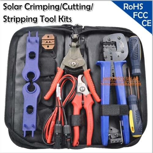 Crimping/Cutting/Stripping for Solar PV Tool Kits with test wire