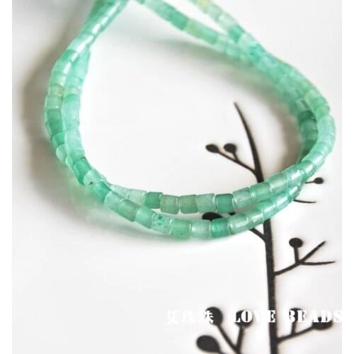 Wholesale 14.5"/38cm aventurine lemon jade red jasper tiger eye picture stone short tube 4x4mm jewelry making DIY for women