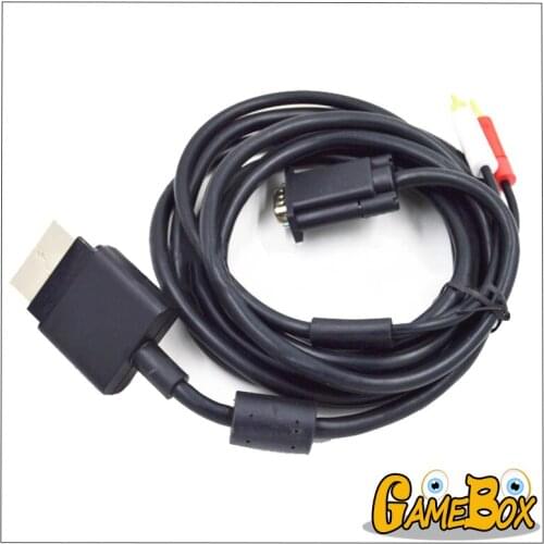 Original HD VGA AV Cable Connector With Optical Output for XBox 360 High Definition VGA Component Audio Cable For Xbox360