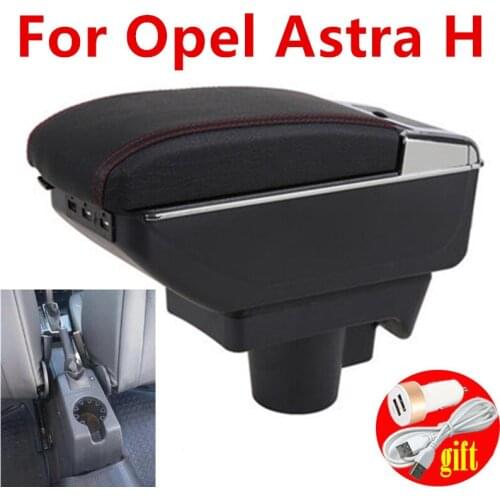 For Opel Astra Armrest Box For Opel Astra H Universal Car Central Armrest Storage Box cup holder ashtray modification accessorie