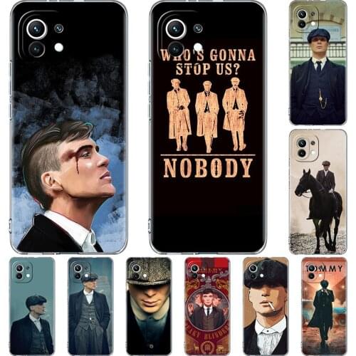 Clear Case for Xiaomi Mi Poco X3 NFC M3 11 10T Lite Phone Soft Cover Note 10 Pro 9T Transparent Celular Capa Peaky Blinders Man