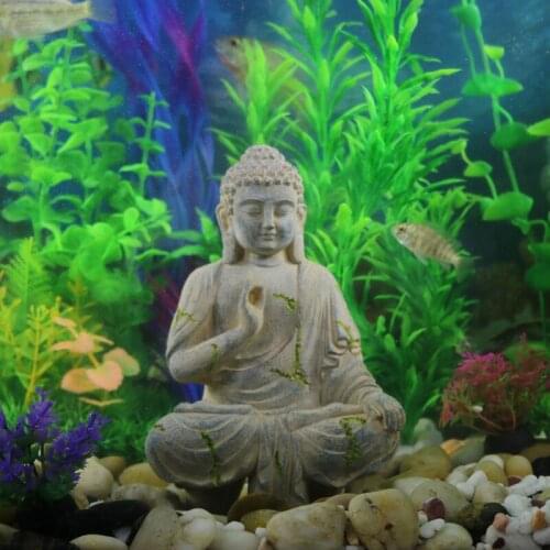 Ancient Buddha Statue Series Aquarium Resin Decoration Rockery Statue Dreamy Ornament Fish Tank Aquarium Accessories Decoration