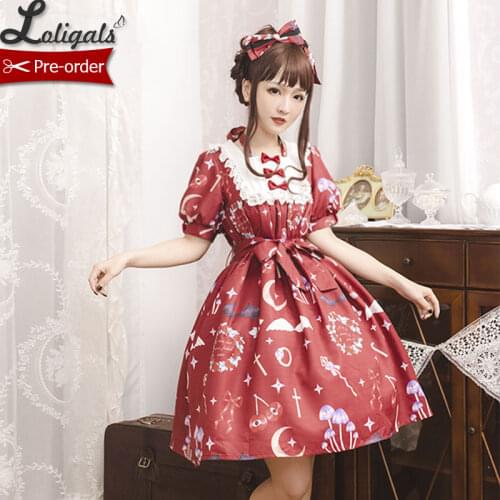The Little Devil ~ Short Sleeve Lolita OP Dress by Magic Tea Party ~ Pre-order