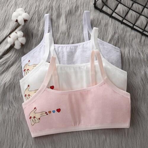 Teenagers Training Bra for Girls Brassiere Sports Bra Students Underwear Breathable Summer Adolescente Girl Tops Crop Vest