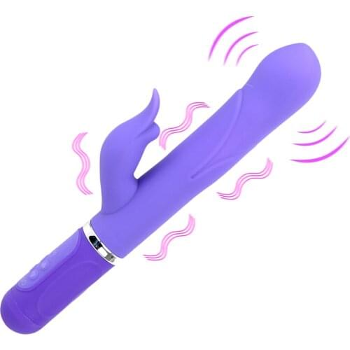 G-spot Vaginal Massage Dildo Vibrator Telescopic Rotation AV Stick Transfer Beads Wand Sex Toys for Woman Clitoris Stimulator