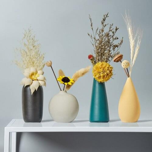 Vase декор Ceramic Light Luxury Flower Pot Room Decor Flower Vase Decoration Vases Home Decor Accessories Jarrones インテリア